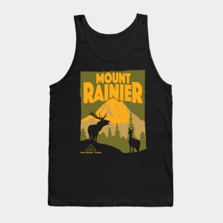 Retro Vintage Mount Rainier National Park Apparel Tank Top